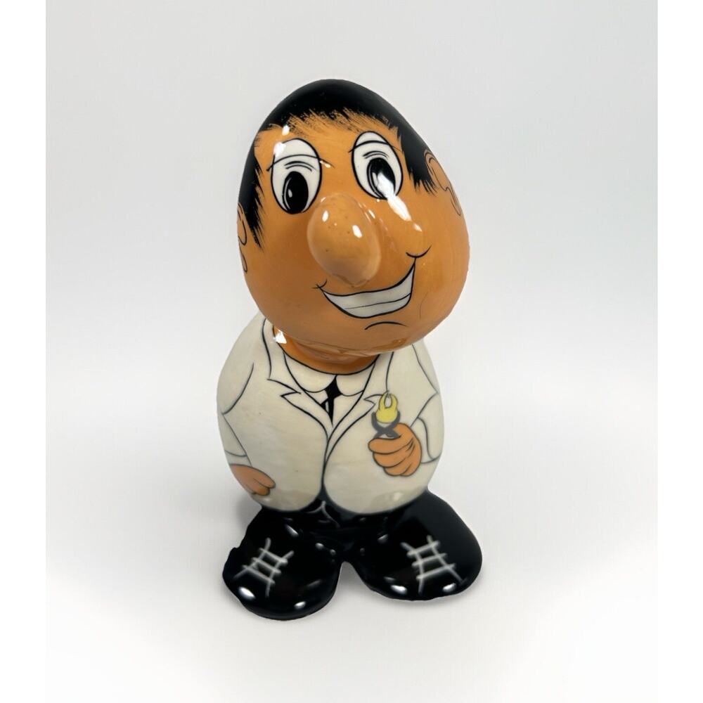 Vtg Dentist Rock Stone Figure Artist Signed Raul Y Elo 1988 Columbia Novelty